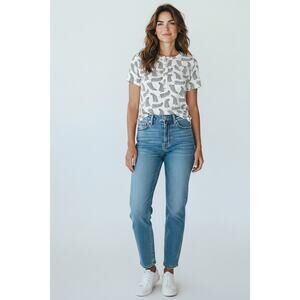 Kate Quinn Peapod Organic Cotton Short Sleeve top - Olive/Milk size XL